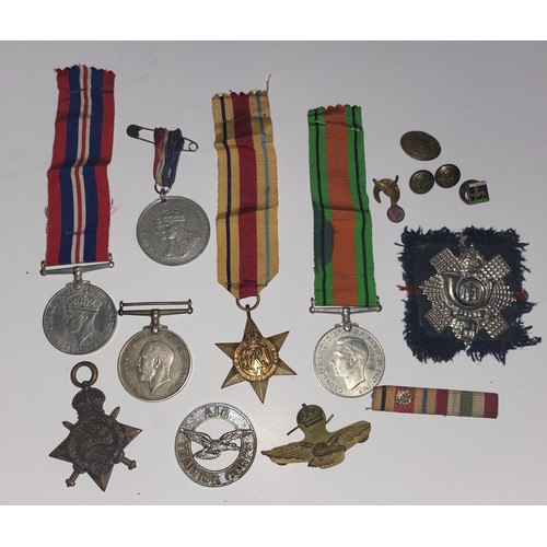 13 - A good selection of World War 1 medals etc