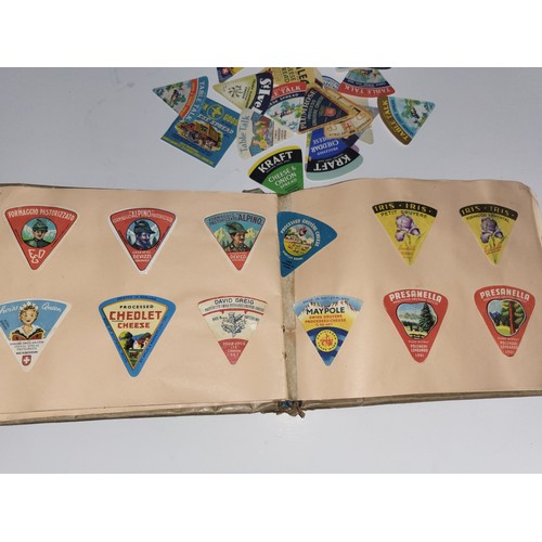 18 - Album containing vintage cheese labels plus selection of loose labels (approx 300+)