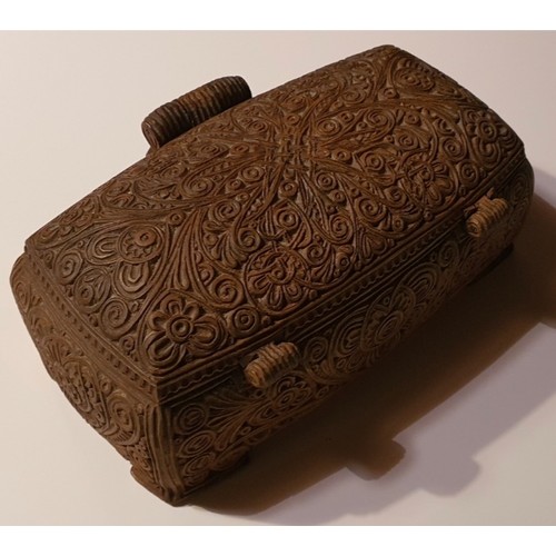 28 - Nice carved wooden box