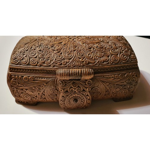 28 - Nice carved wooden box