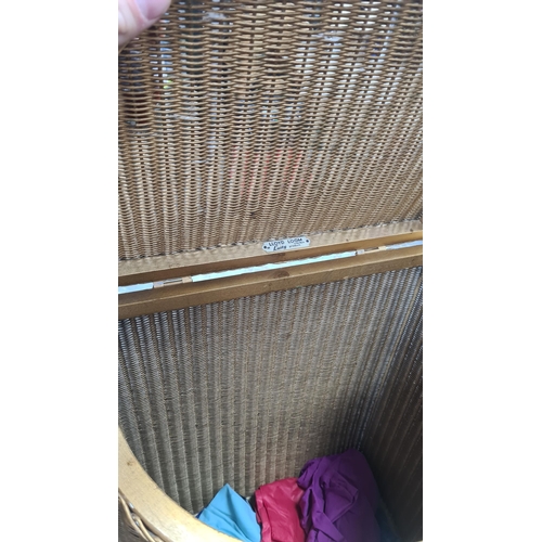 479 - Gold Lloyd Loom Laundry Basket