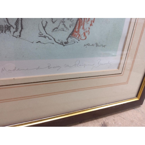 496 - After Sir William Russell Flint- A Pair of Framed Prints Part of the Madame Du Barry Series