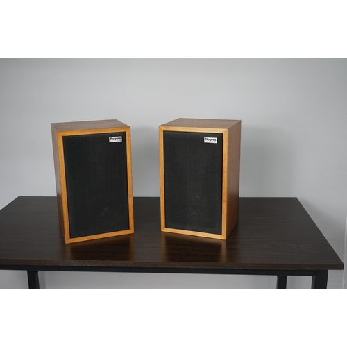 2 - Pair of Rogers LS3/5a Monitor Speakers. A matching 