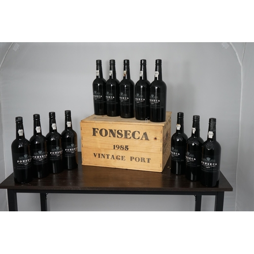 Crate of 12 Bottles of Fonseca 1985 Vintage Port