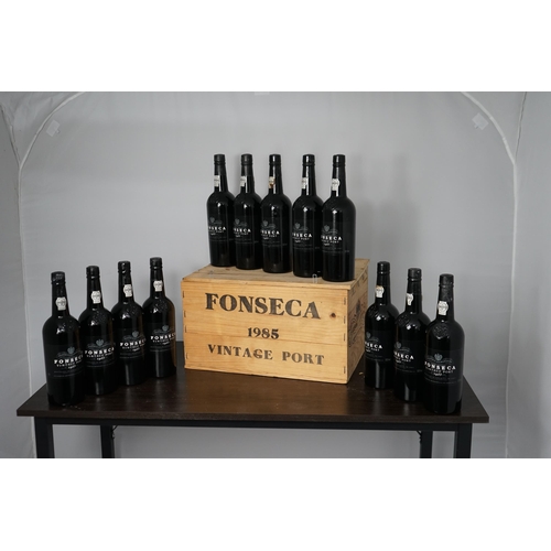 7 - Crate of 12 Bottles of Fonseca 1985 Vintage Port