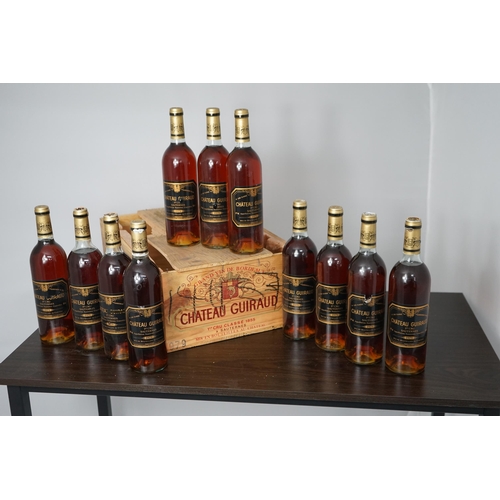 8 - Crate of 12 Bottles of 1979 Château Guiraud - 1er Grand Cru Classé Sauternes Wine