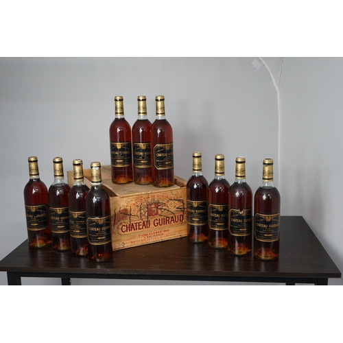 8 - Crate of 12 Bottles of 1979 Château Guiraud - 1er Grand Cru Classé Sauternes Wine