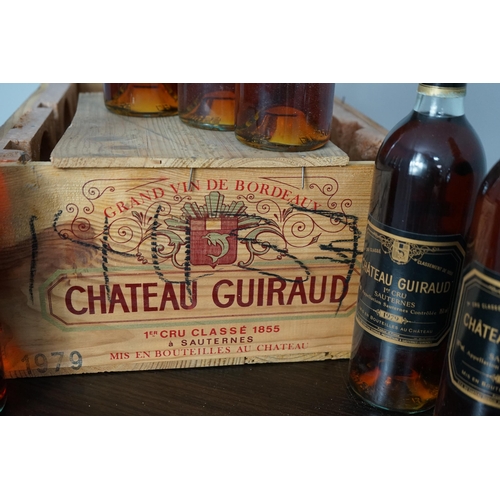 8 - Crate of 12 Bottles of 1979 Château Guiraud - 1er Grand Cru Classé Sauternes Wine