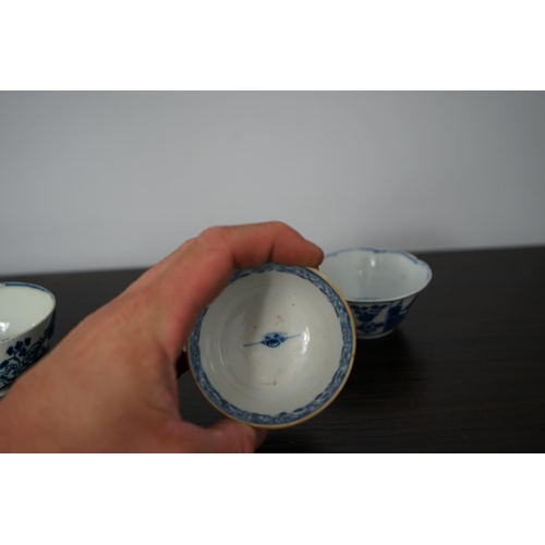 94 - Group of 3 Chinese 18th Century Blue and White Tea Bowls