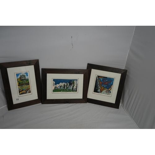 414 - Series of Framed Prints of the Pennines Signed including 1 Artists Proof