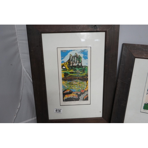 414 - Series of Framed Prints of the Pennines Signed including 1 Artists Proof