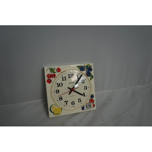 416 - Vintage Kitsch Kitchen Clock