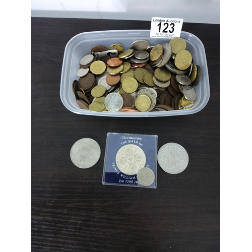 123 - 2 Trays of Assorted World Coins