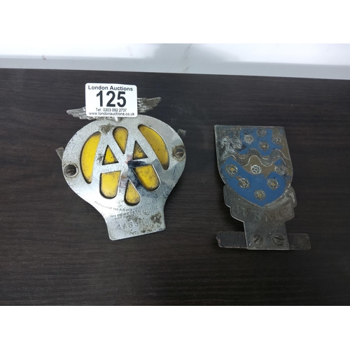 125 - Vintage AA Car Badge & a Westminster Bank Motor Club Badge