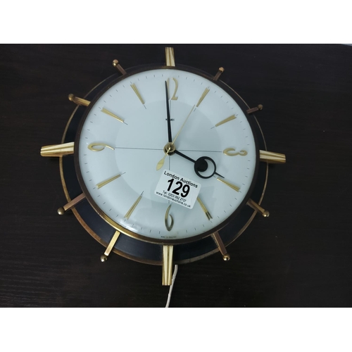 129 - Vintage Electric Metamec Wall Clock