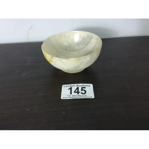 145 - Handmade Ceremonial Onyx Bowl (repaired)