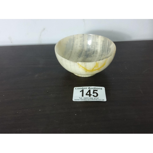 145 - Handmade Ceremonial Onyx Bowl (repaired)