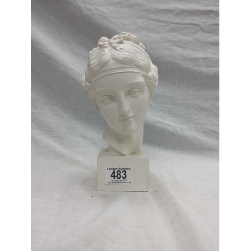 483 - The Chatsworth Collection-Head of Spinning Girl Bust