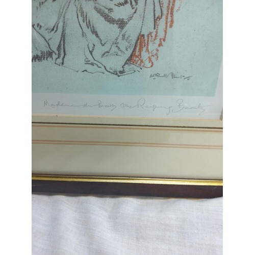 496 - After Sir William Russell Flint- A Pair of Framed Prints Part of the Madame Du Barry Series