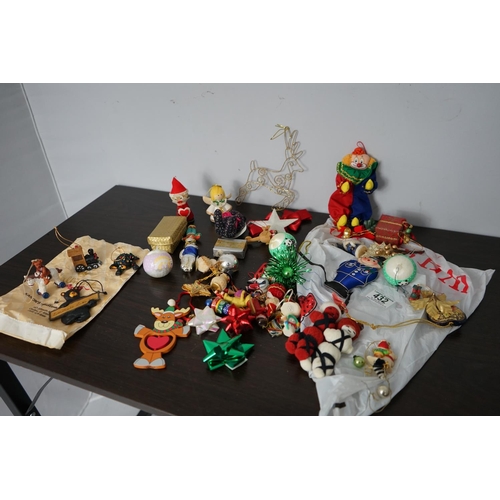 432 - Bag of Vintage Christmas Decorations