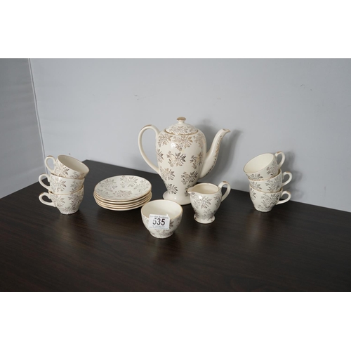 535 - Old 22k Gold Rimmed Tea Set