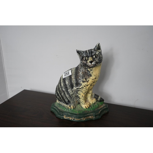 252 - Cast Iron Cat Doorstop