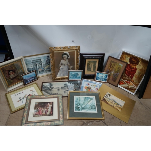 487 - Lot of Assorted Prints/Frames