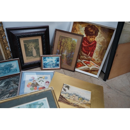 487 - Lot of Assorted Prints/Frames