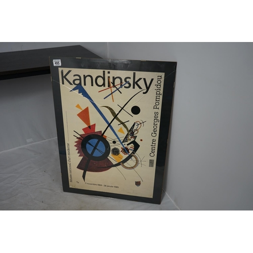 495 - Rare Original Poster-KANDINSKY CENTRE GEORGES POMPIDOU 1985