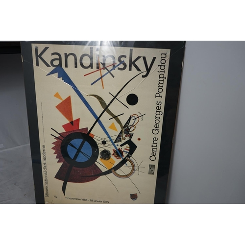 495 - Rare Original Poster-KANDINSKY CENTRE GEORGES POMPIDOU 1985