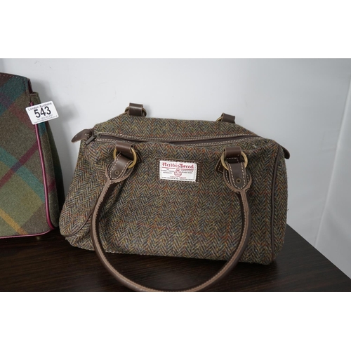 543 - 3 Good Quality Ladies Handbags incl. Harris Tweed