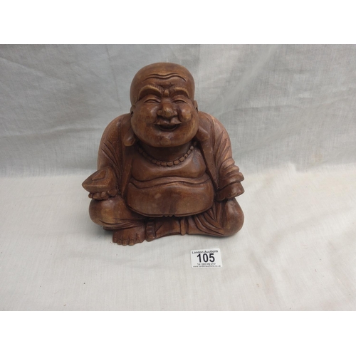 105 - Carved Wooden Buddha