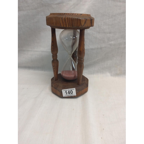 140 - Wooden Hourglass