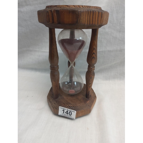 140 - Wooden Hourglass