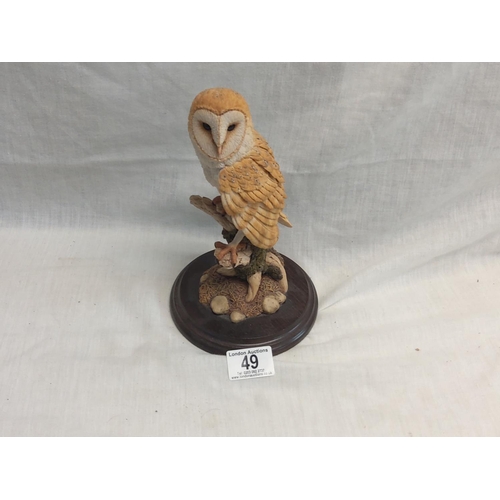 49 - Barn Owl Figurine