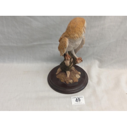 49 - Barn Owl Figurine