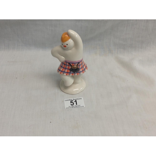 51 - Royal Doulton Highland Snowman Figurine