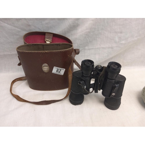 82 - Cased Pair of Liberman and Gortz Binoculars