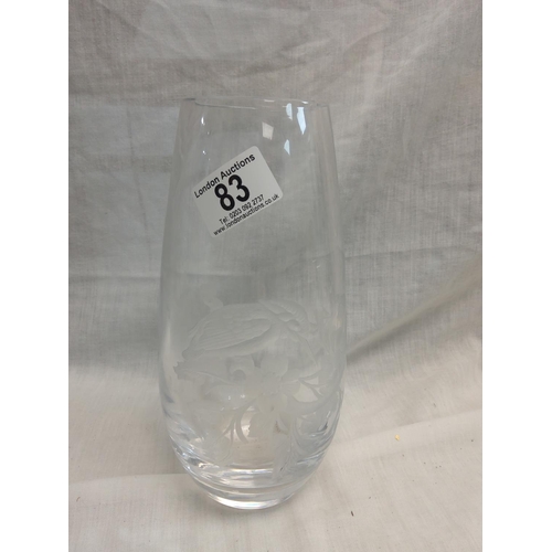 83 - A Good Quality Glass Vase