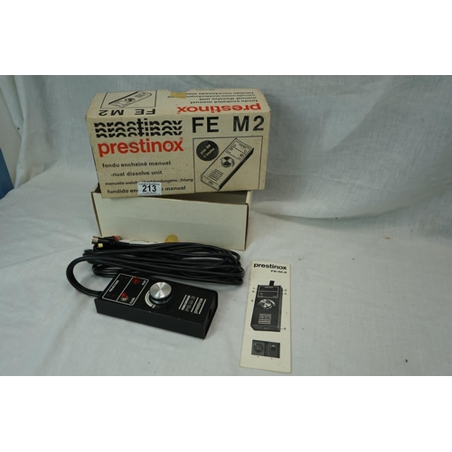 213 - Prestinox FE M2 Manual Dissolve Unit Boxed