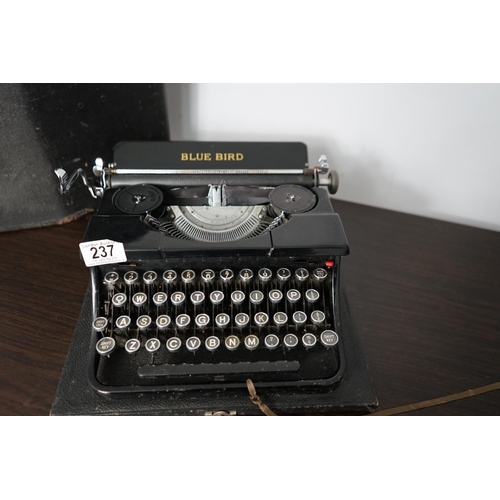 237 - Old Bluebird Typewriter