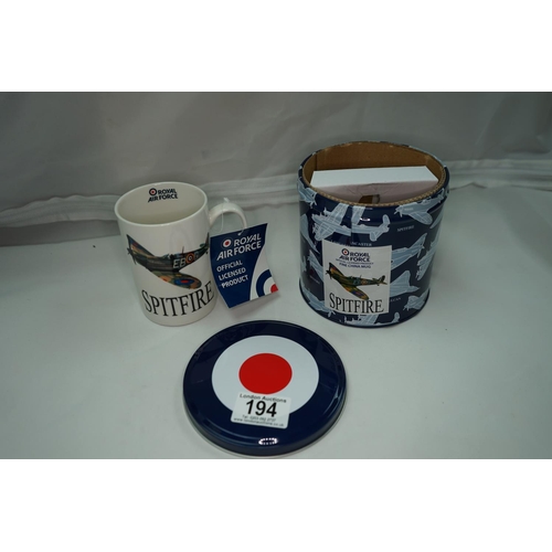 194 - RAF Spitfire Mug-New