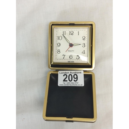 209 - Vintage Equity Travel Alarm Clock