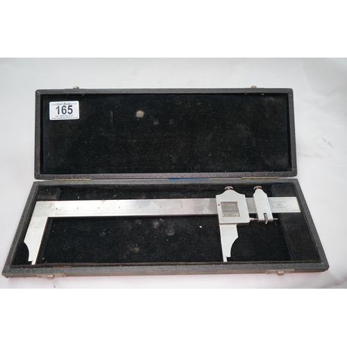 165 - Vintage Cased LS Starret Co Caliper Gauge