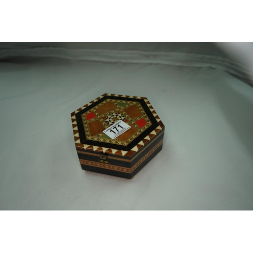 171 - Inlaid Musical Jewellery Box