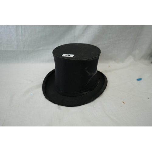 44 - Victorian Gibus Collapsible Top Hat