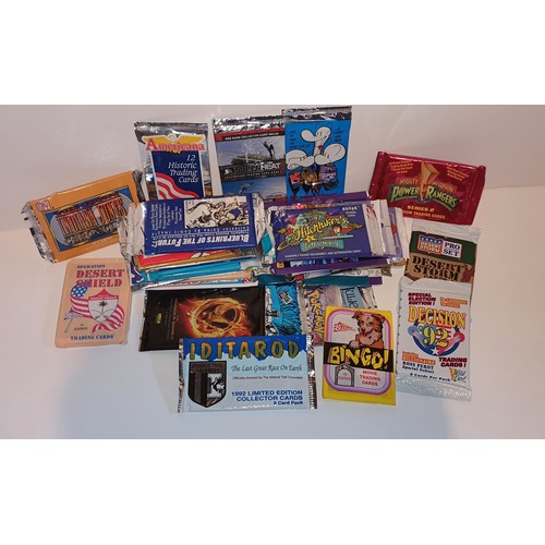 40 - Selection of vintage unopened packs of trading cards / stickers - approx 40 packets