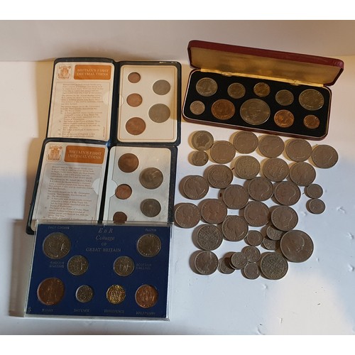 41 - Selection of coins including old specimen sets, loose coins etc.