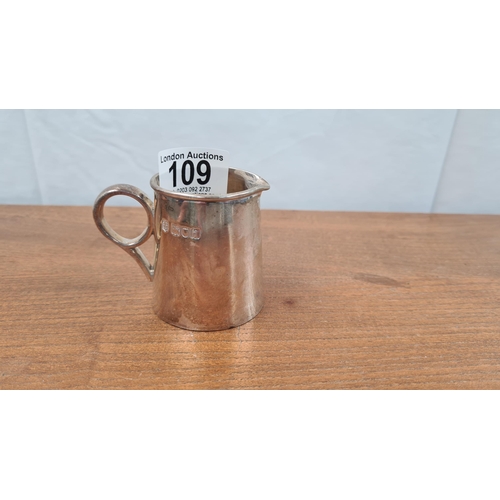 109 - a Hallmarked Silver George Lambert Milk Jug London 1899 (119g)