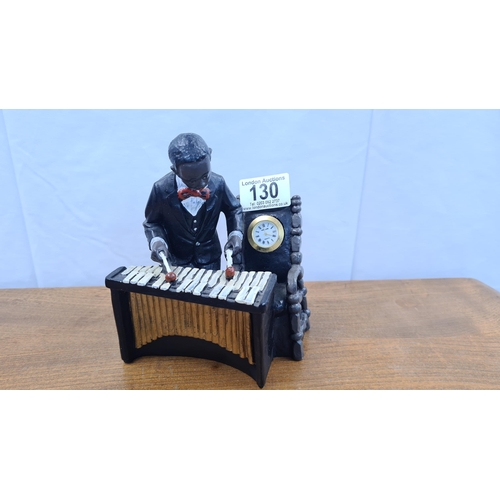 130 - Vintage Xylophone Clock Figurine